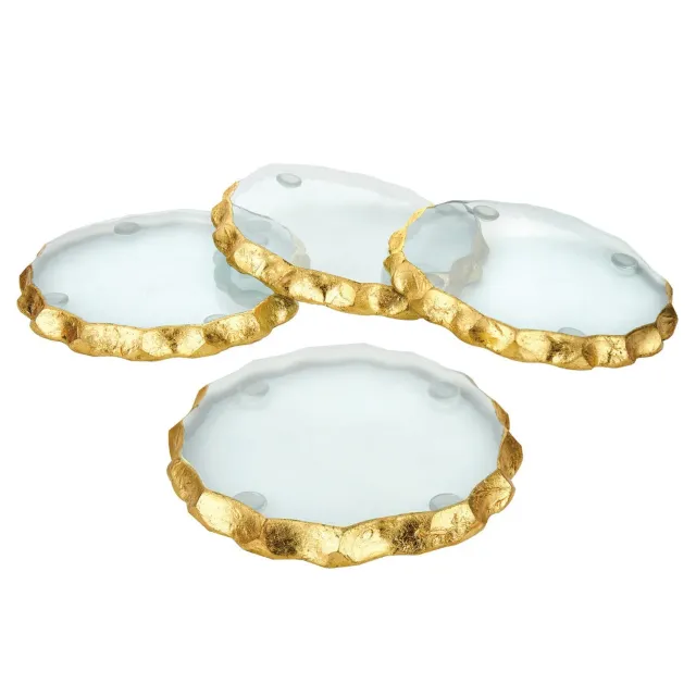 Godinger Harper glasbrikker guld 4 stk krystal