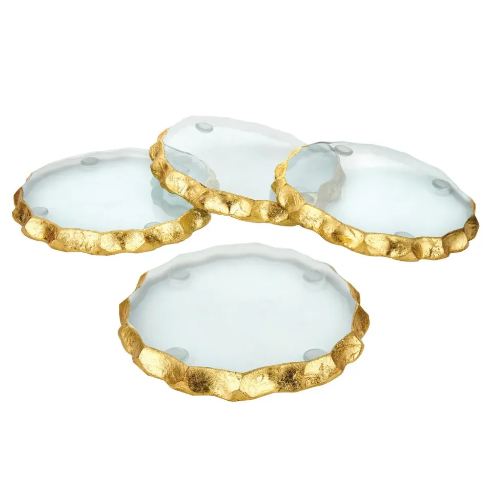Godinger Harper glasbrikker guld 4 stk krystal