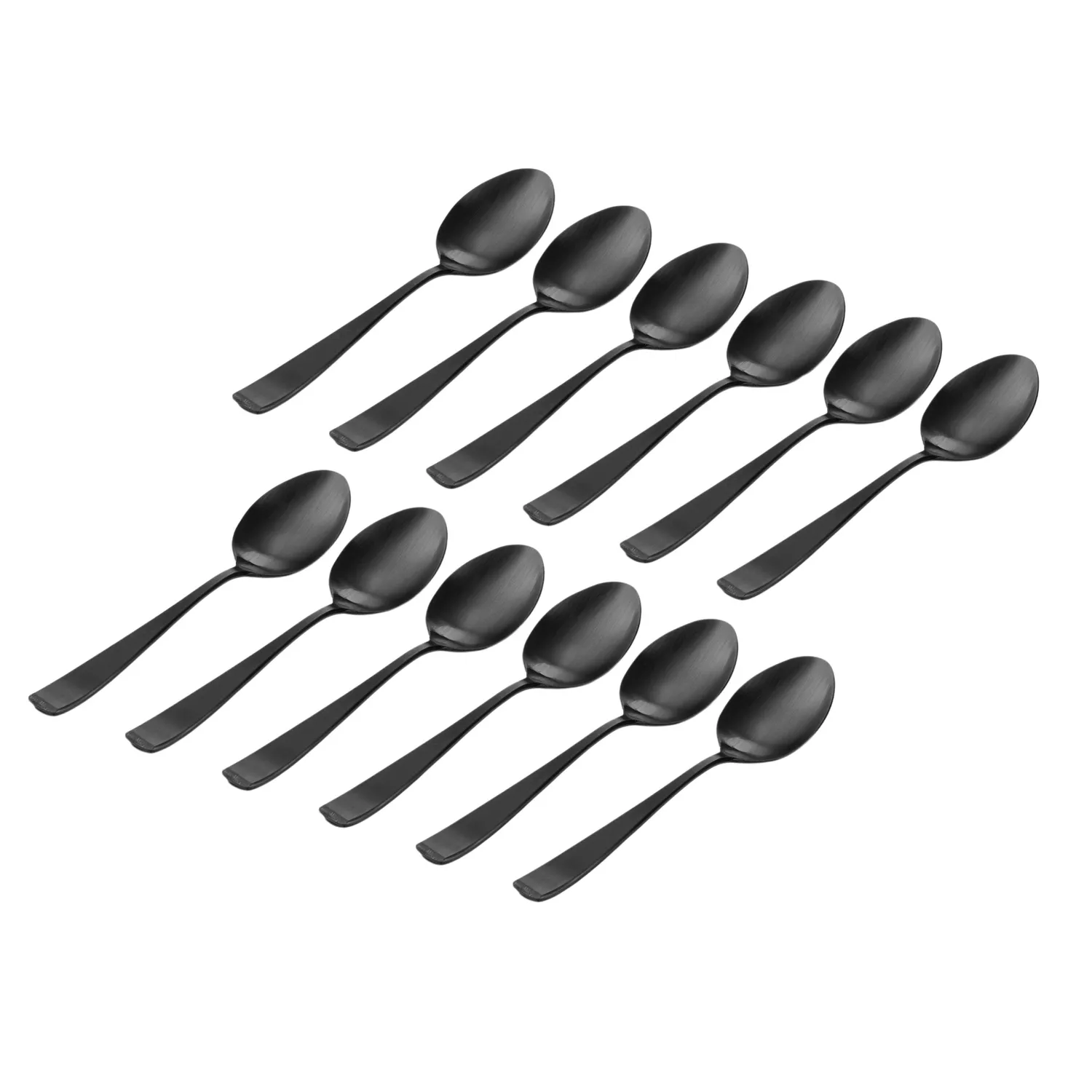 Godinger Chisel spiseskeer 12 stk mat sort rustfrit stål