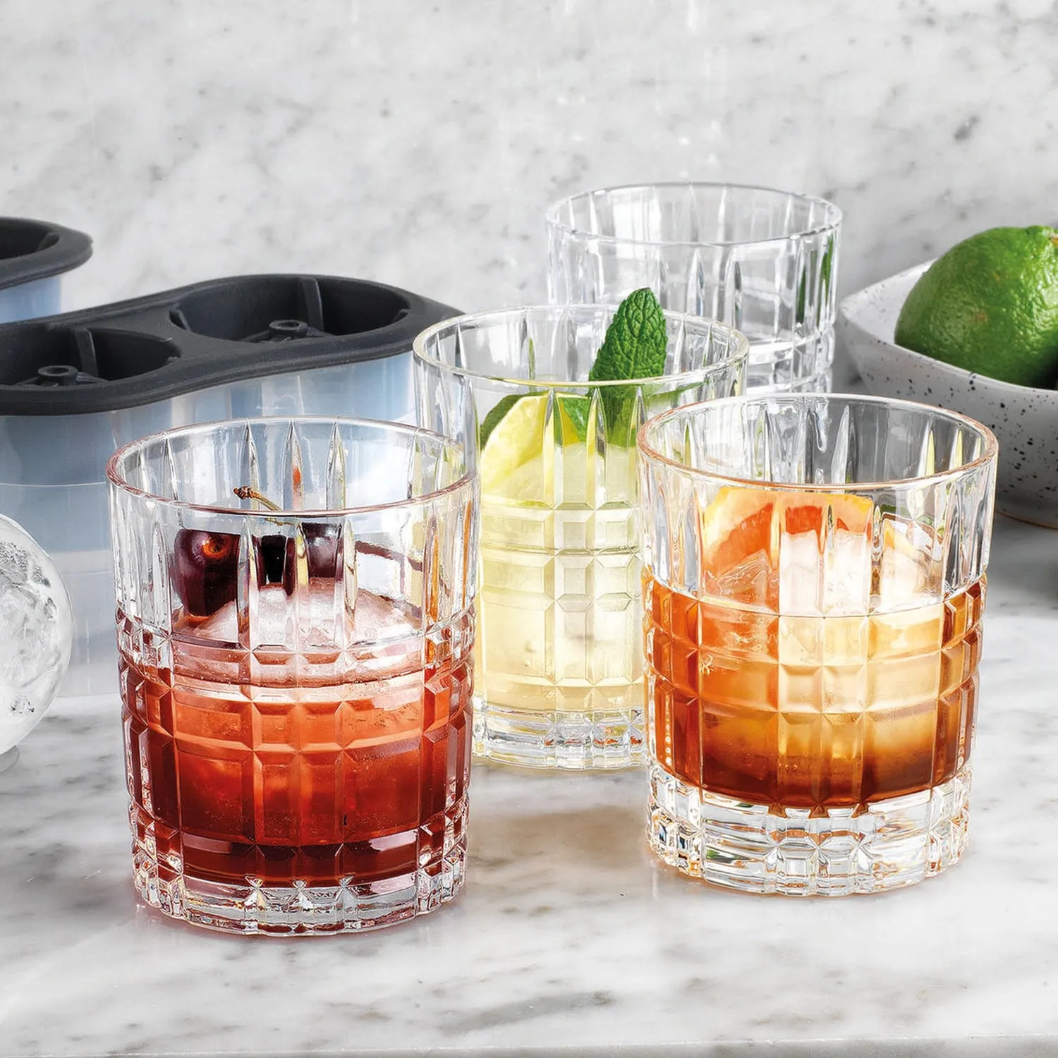 Godinger Boundary Double Old Fashion whiskyglas 6 dele krystal