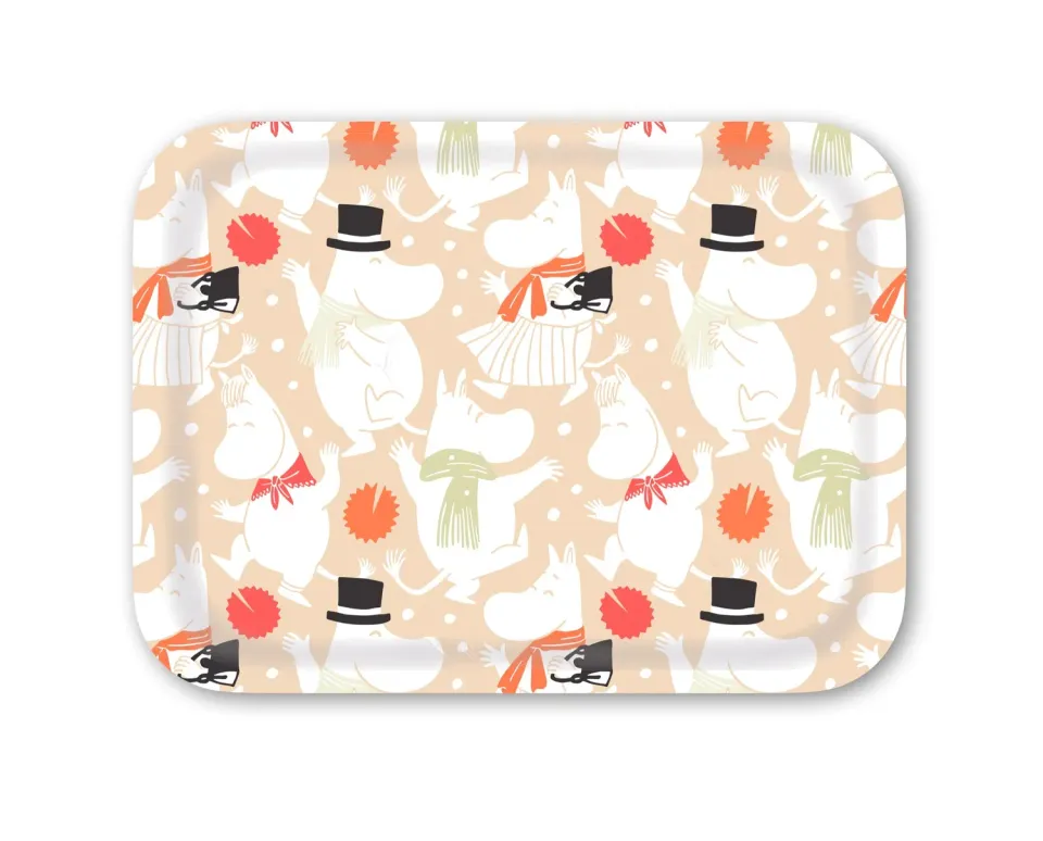 Opto Design Moomin Celebration bakke beige 27x20