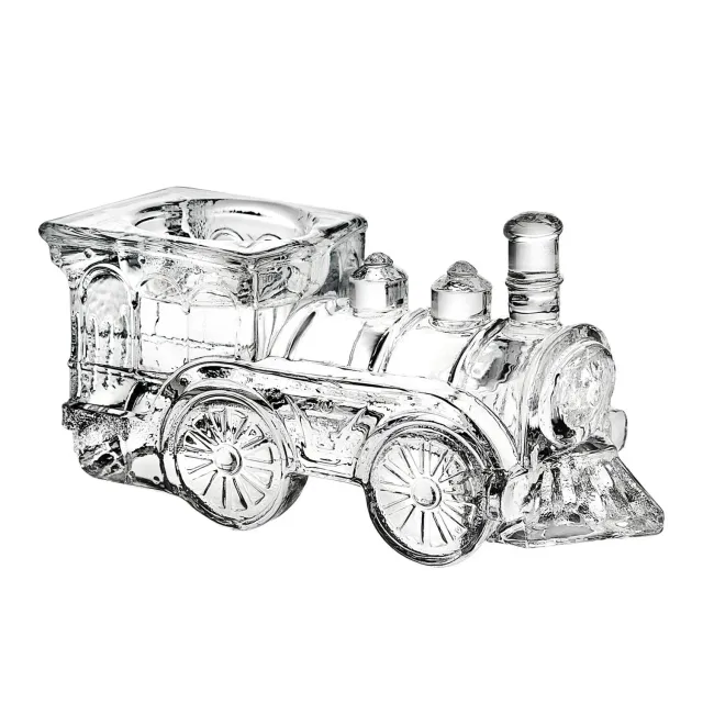 Godinger Train Engine fyrfadsstage klar krystal