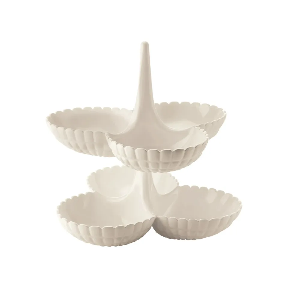 Guzzini Tiffany snackfad med 3 skåle