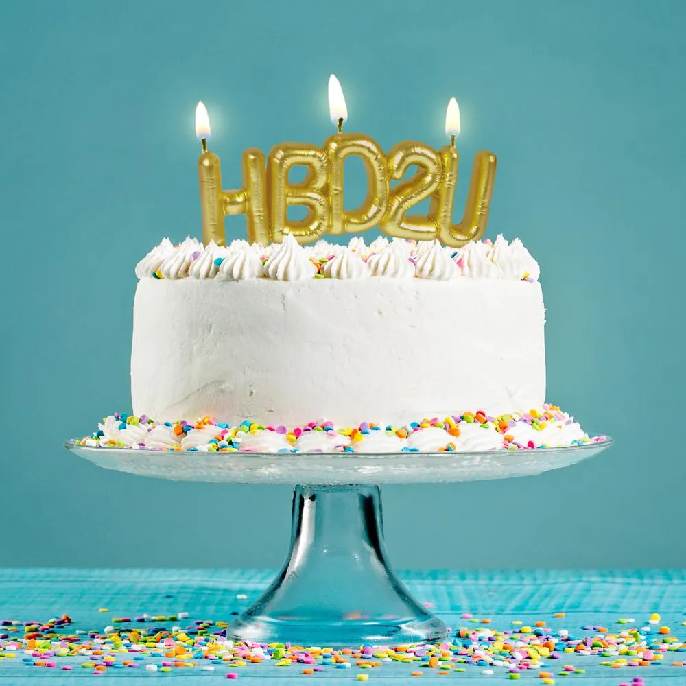 Fred Lighten Up HBD2U fødselsdagslys balloner