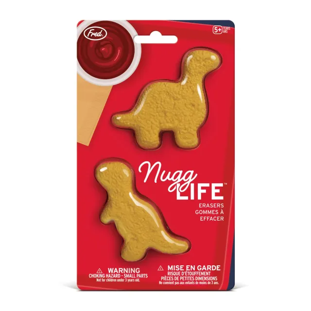 Fred Nugg Life dino nugget viskelæder 2-pak smudsfri