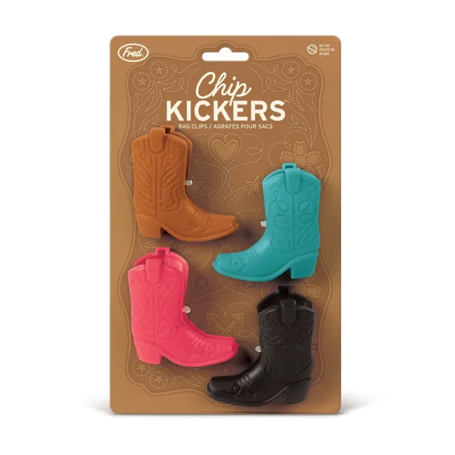 Fred & friends Chip Kickers clips cowboystøvle 4-pak kraftig