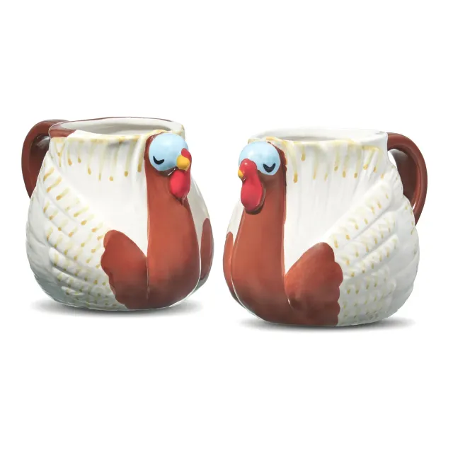 Godinger Turkey kaffekrus 2 stk kalkun porcelæn
