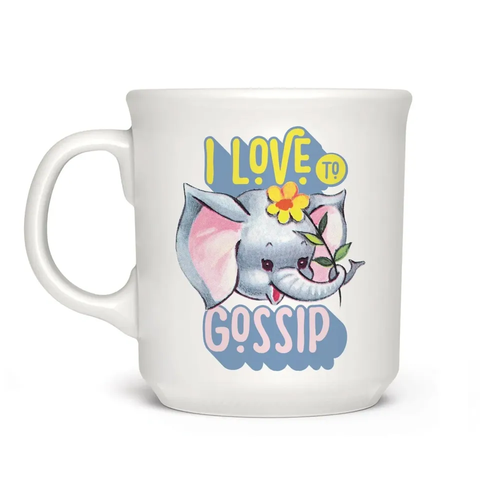 Fred Say Anything I Love To Gossip krus i keramik