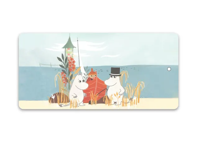 Opto Design Moomin Boat on Beach skærebræt 40x17 cm strand