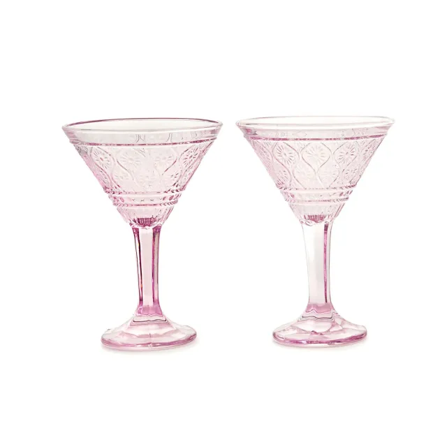 Godinger Claro Pink martini glas sæt lyserød