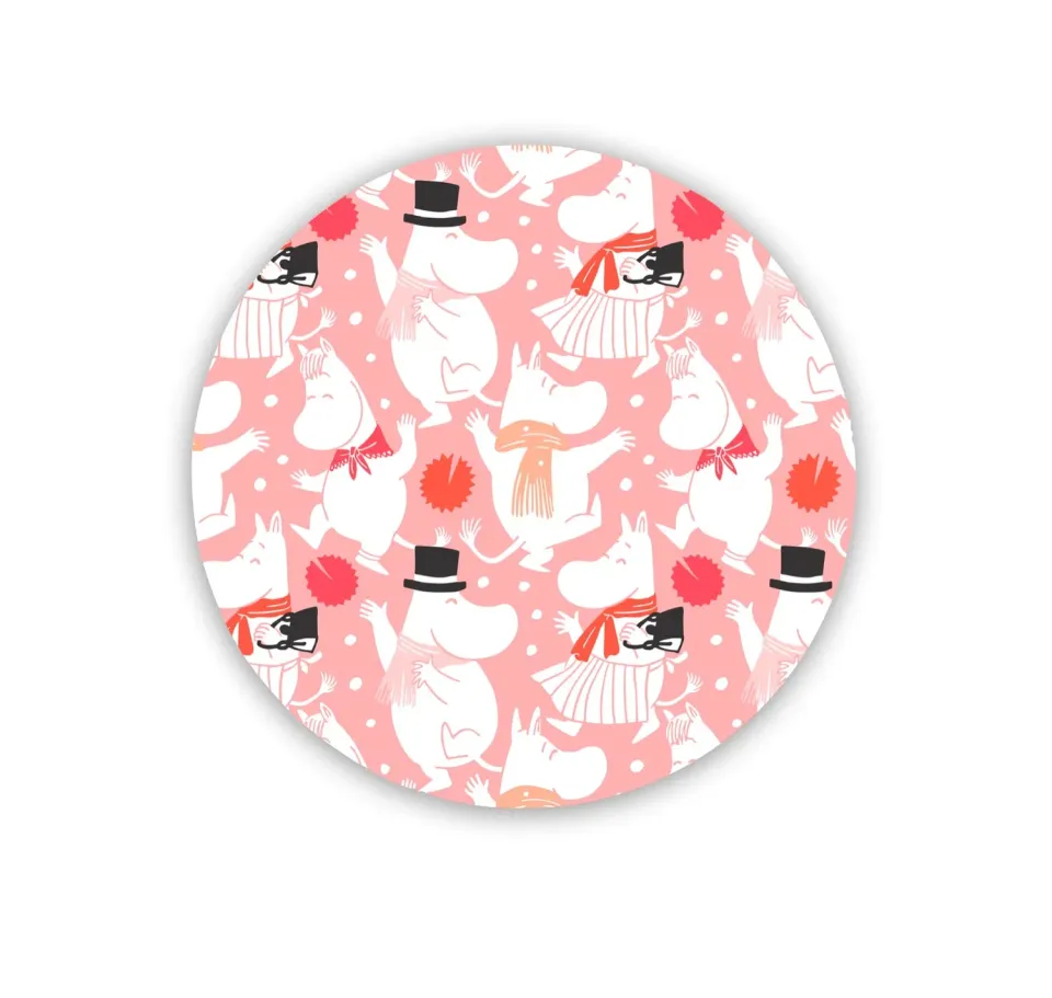 Opto Design Moomin Celebration grydeunderlag Ø21 lyserød