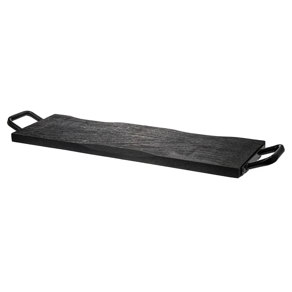 Godinger Ridgewood Black Medium Rectangle serveringsbakke sort akacie
