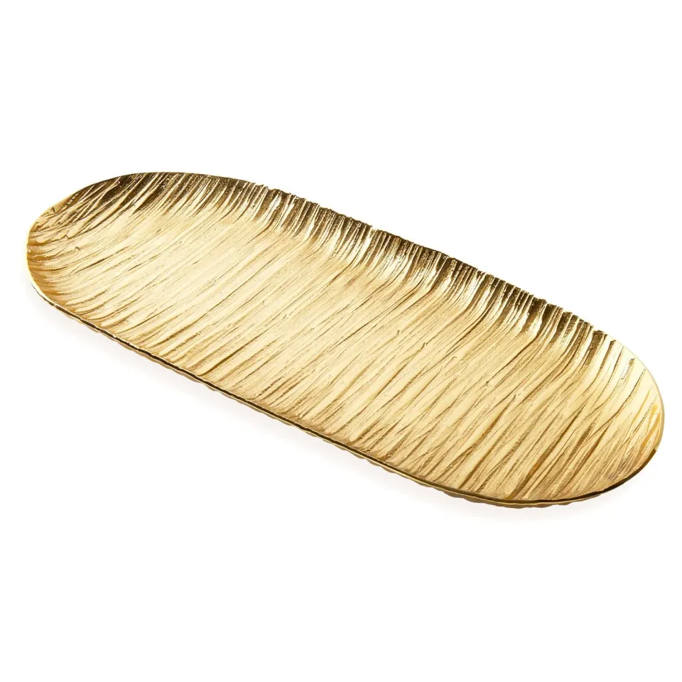 Godinger Wadi serveringsbakke oval guld 31 cm