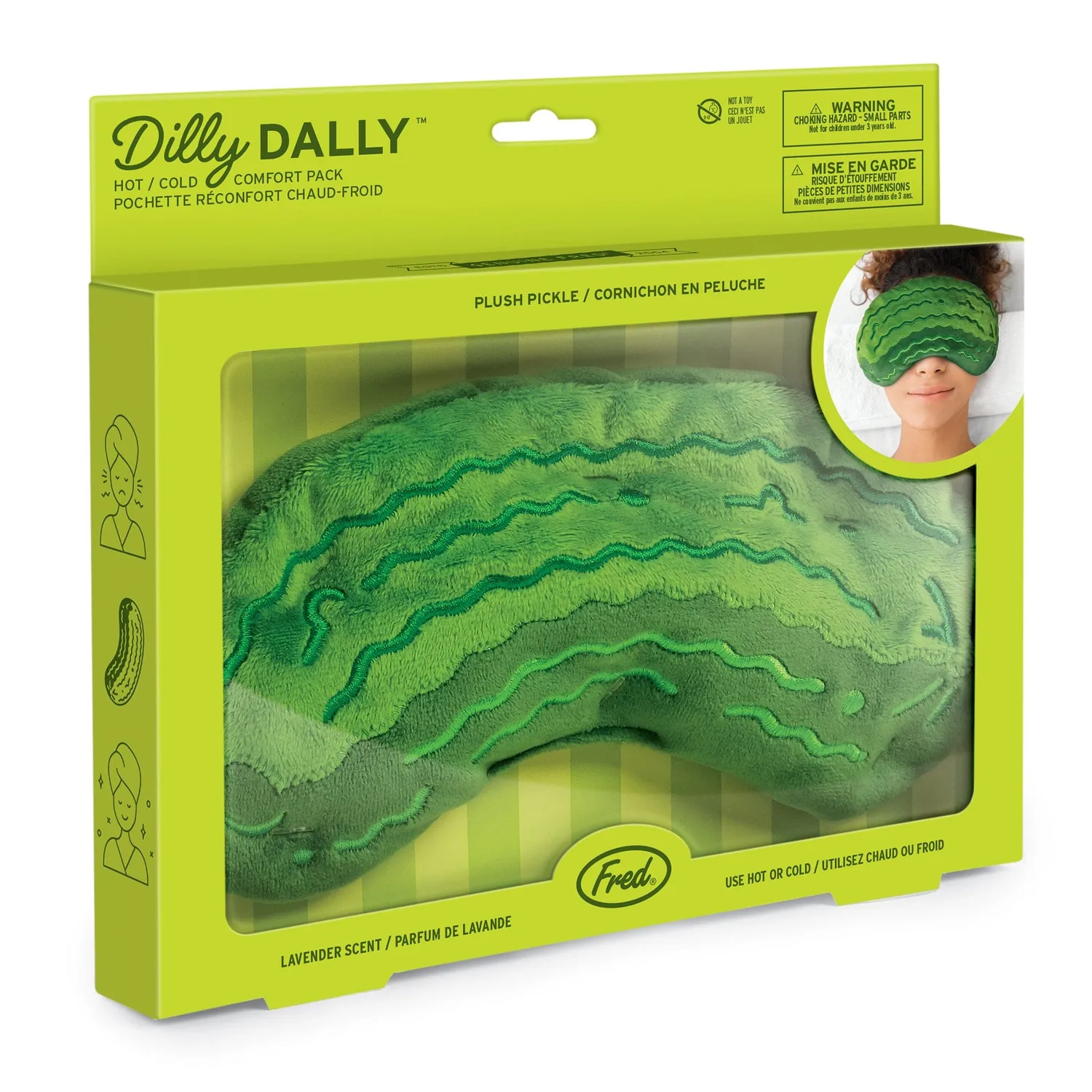 Fred Dilly Dally øjenpude agurk lavendel