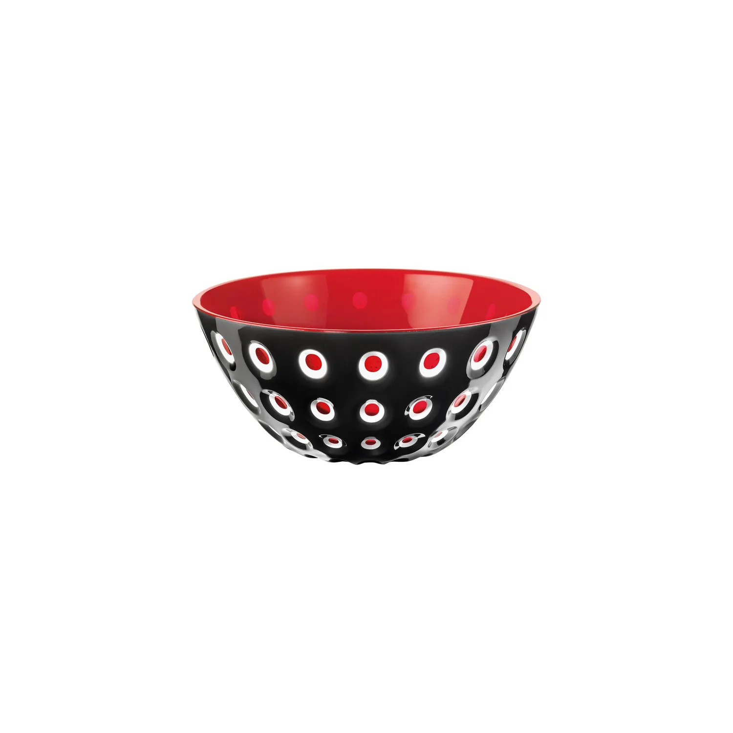 Guzzini Le Murrine skål 25 cm sort hvid rød
