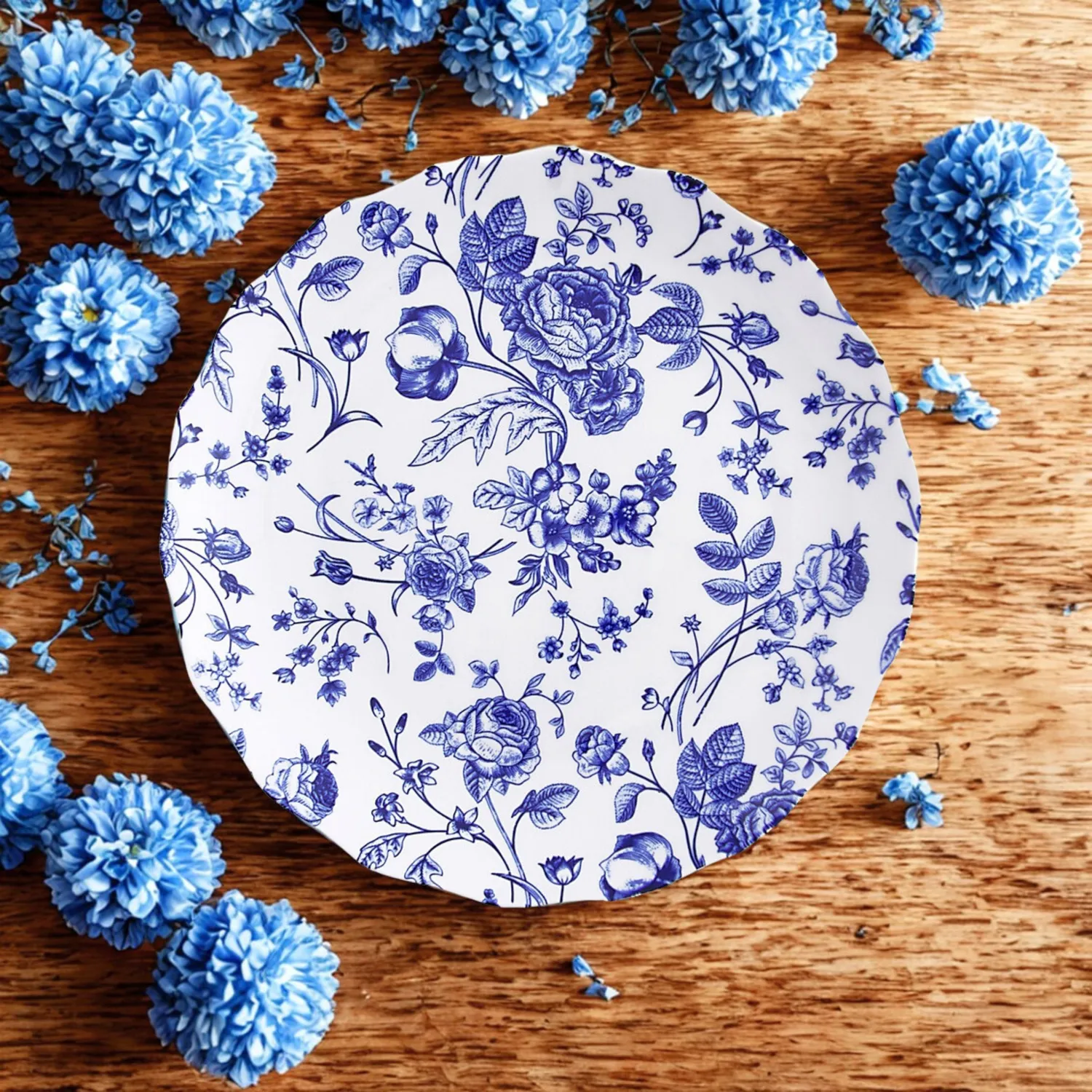 Godinger Vintage Bluetiful Dinner Plate tallerken 26,7 cm blå