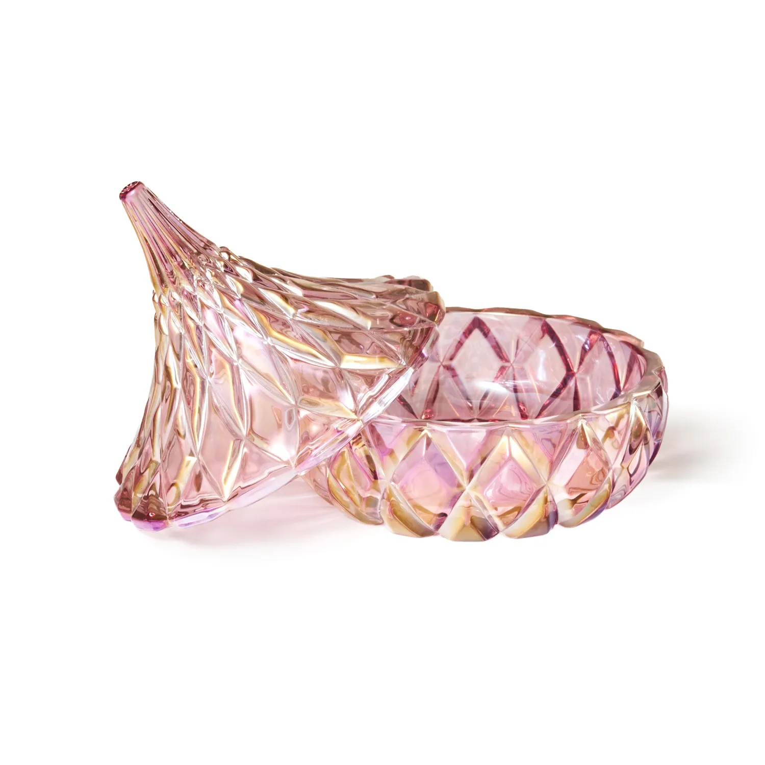 Godinger Hershey's Kisses slikskål rosa krystal