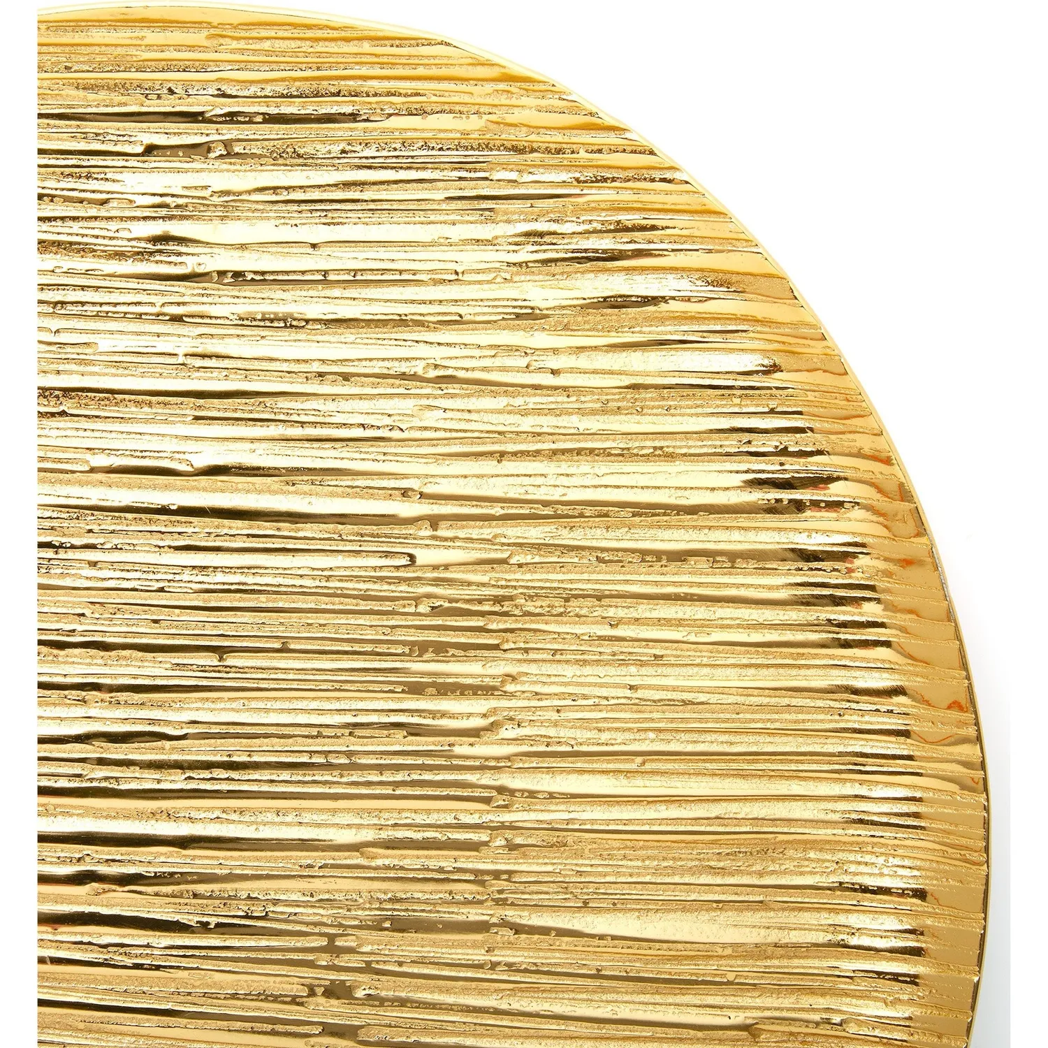 Godinger Wadi rund bakke guld 30 cm tekstureret