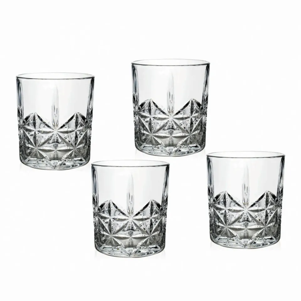 Godinger Tilden whiskyglas 4 stk klar krystal