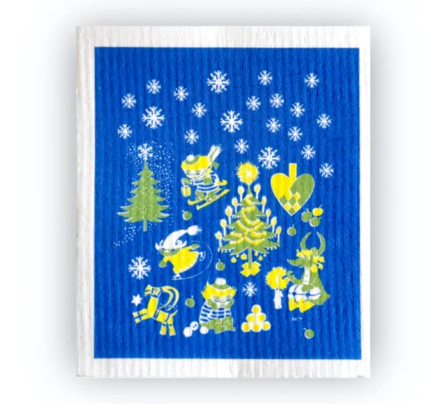 Opto Design Moomin Christmas Pattern Blue karklud blå