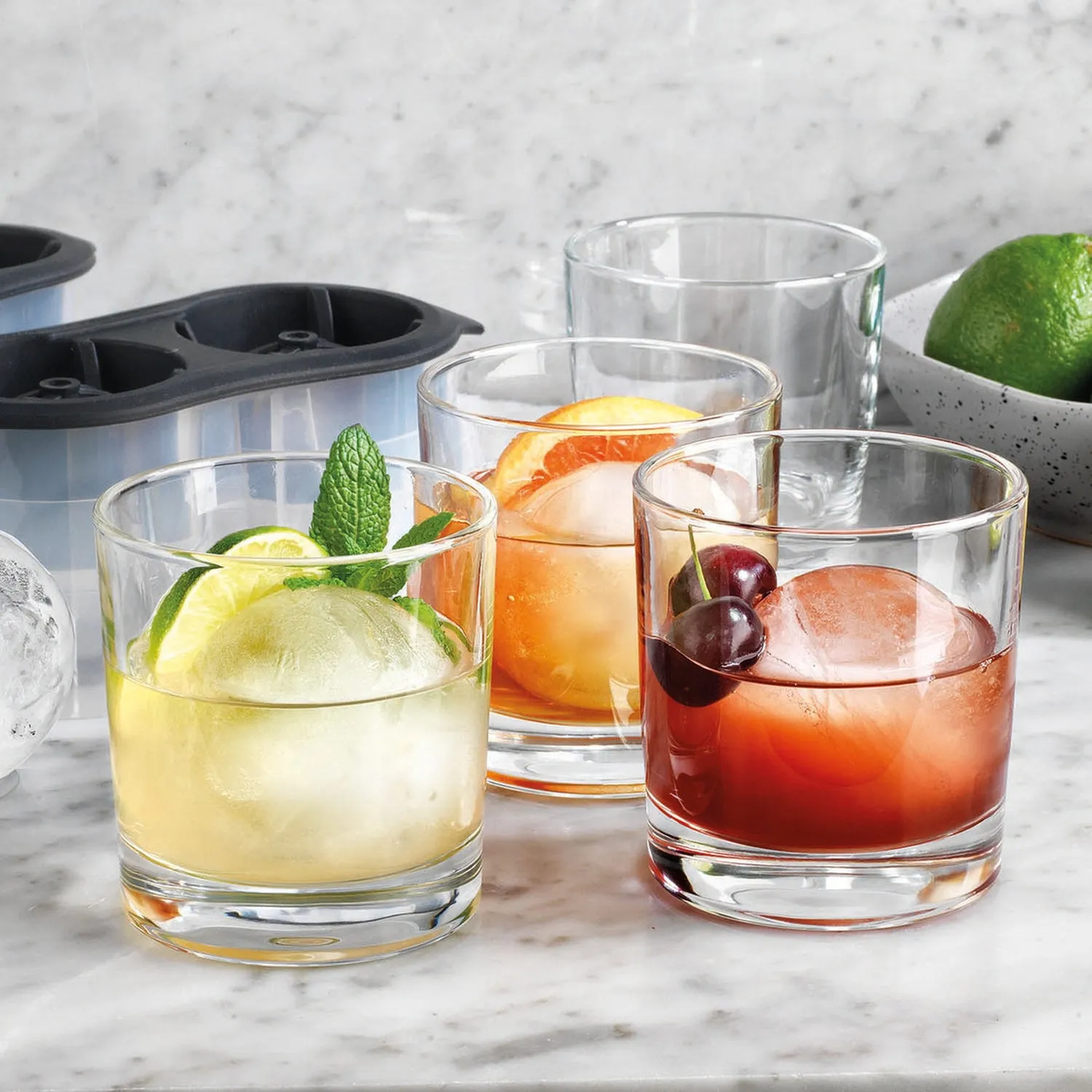 Godinger Chateau whiskyglas 4 stk med isforme krystal