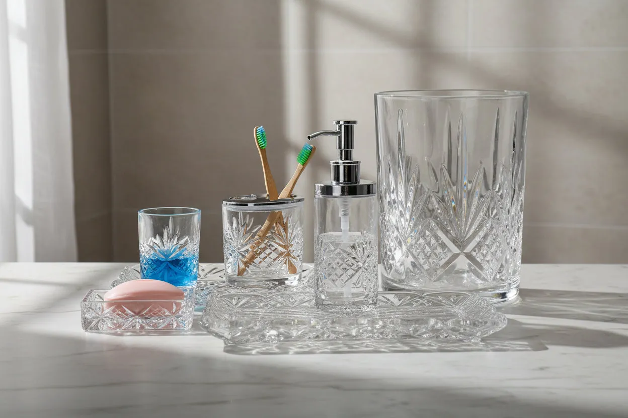 Godinger Dublin papirkurv klar krystal slebet 5 liter