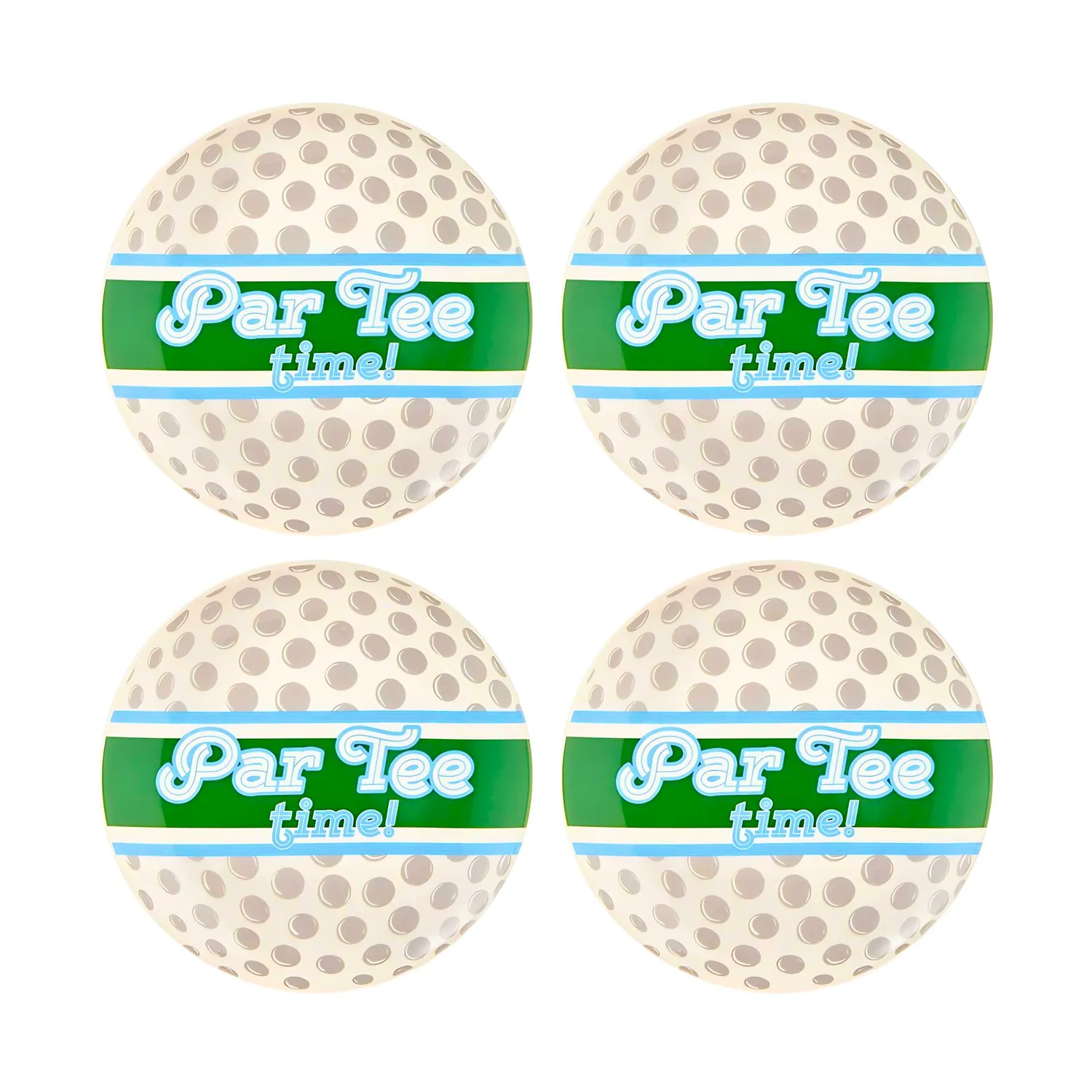 Godinger League golftallerken 4 stk porcelæn 16 cm
