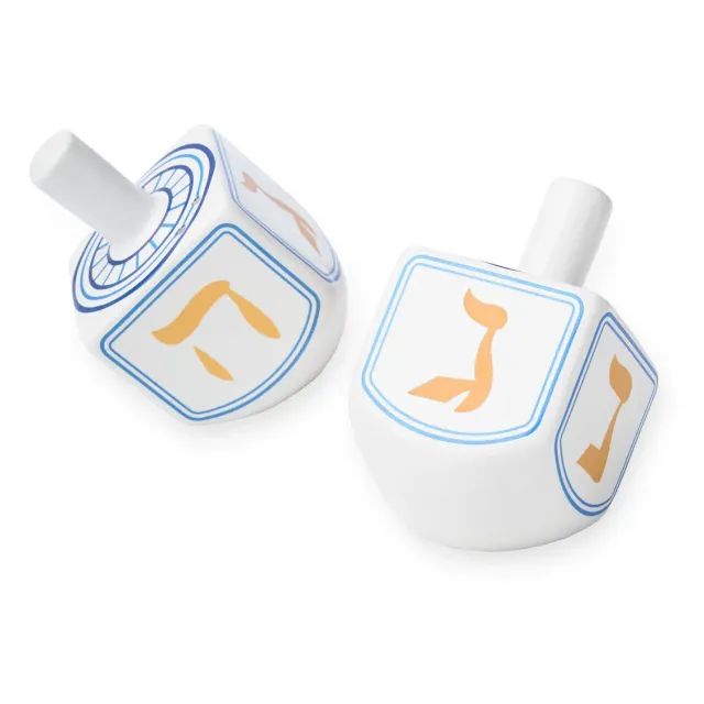 Godinger Dreidel salt- og pebersæt porcelæn hvid/blå