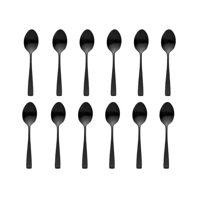 Godinger Chisel spiseskeer 12 stk mat sort rustfrit stål