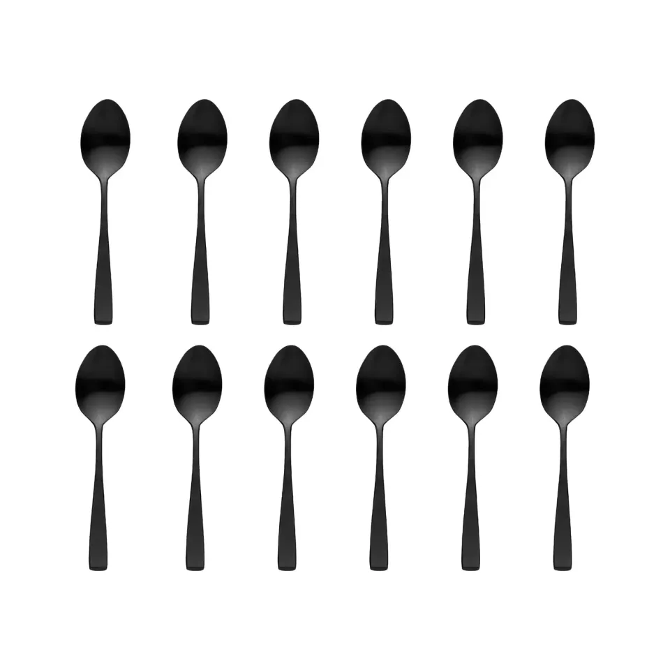 Godinger Chisel spiseskeer 12 stk mat sort rustfrit stål