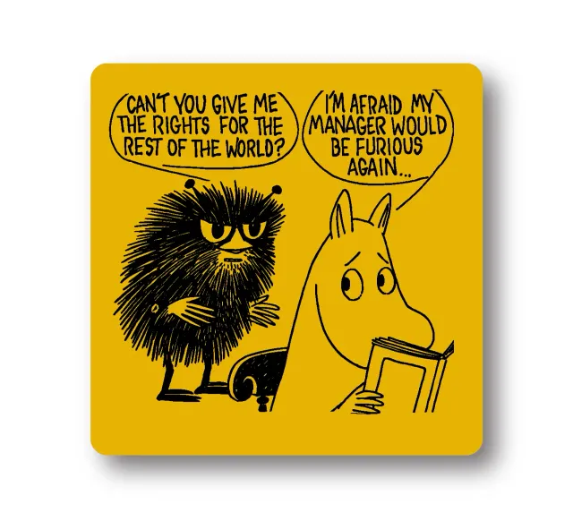 Opto Design Moomin Furious Again bordskåner 9x9 cm