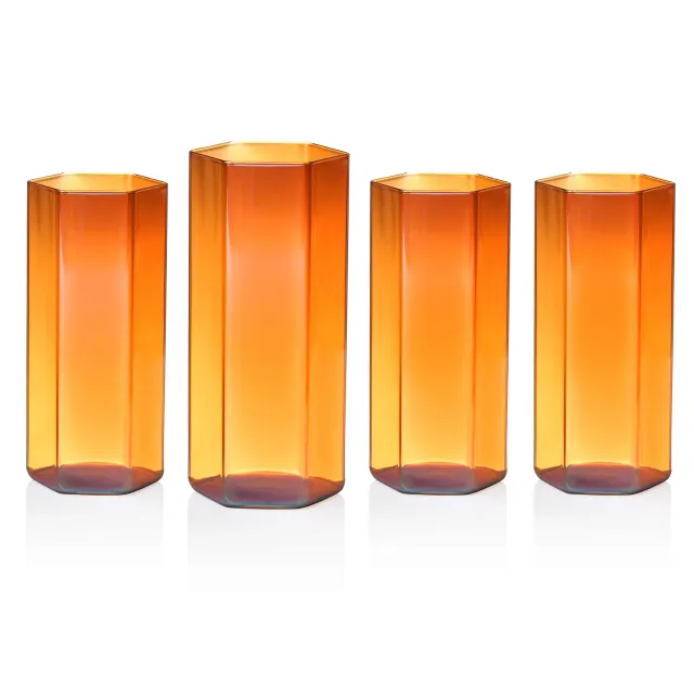 Godinger Helix highballglas rav borosilikat 4 stk