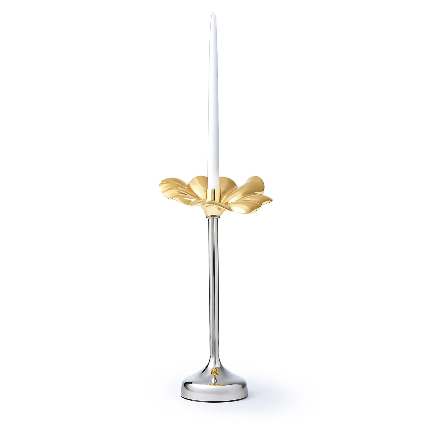 Godinger Blossom Platinum Gold lysestage 33 cm
