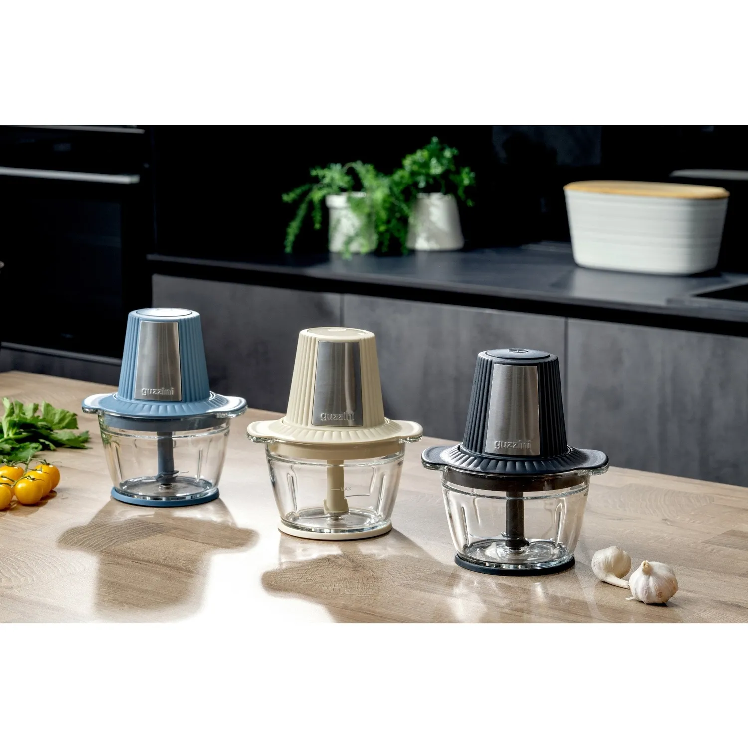Guzzini Sous Chef minihakker 1 L glas bioplast