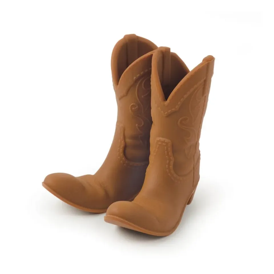 Fred Giddy Up mobilholder brun cowboystøvle silikone