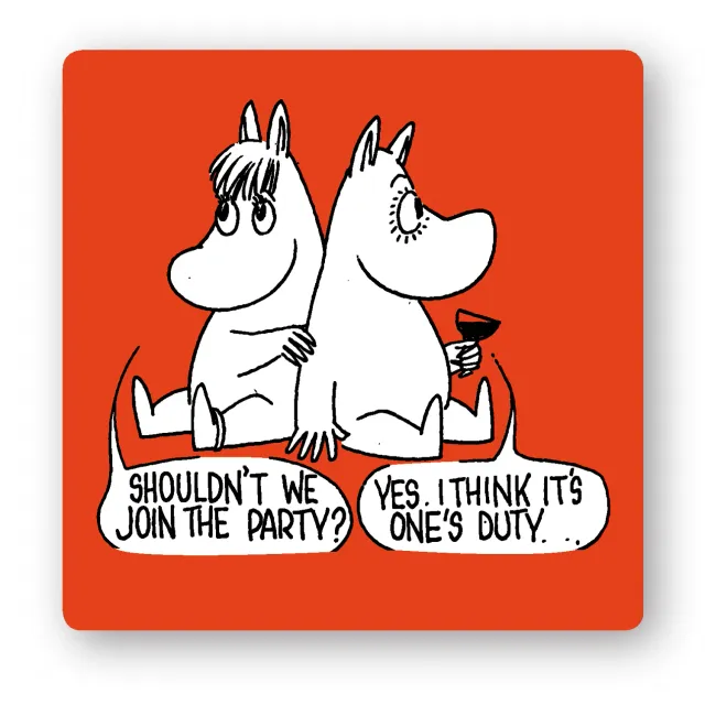 Opto Design Moomin Join the Party bordskåner 9x9 cm