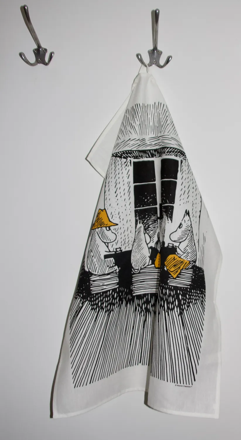 Opto Design Moomin Together viskestykke 70x50 cm hør bomuld
