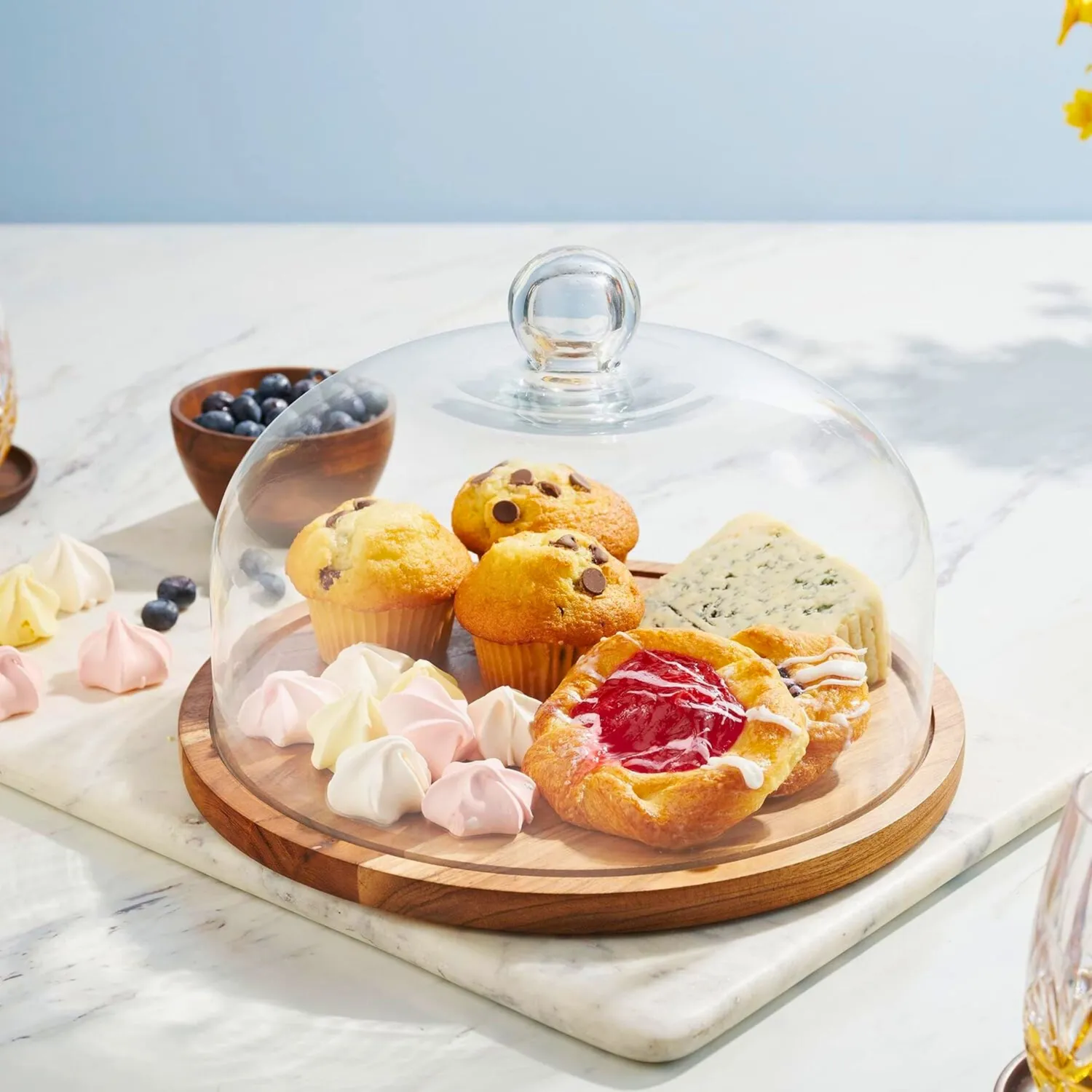 Godinger Grove kagefad med kuppel akacie
