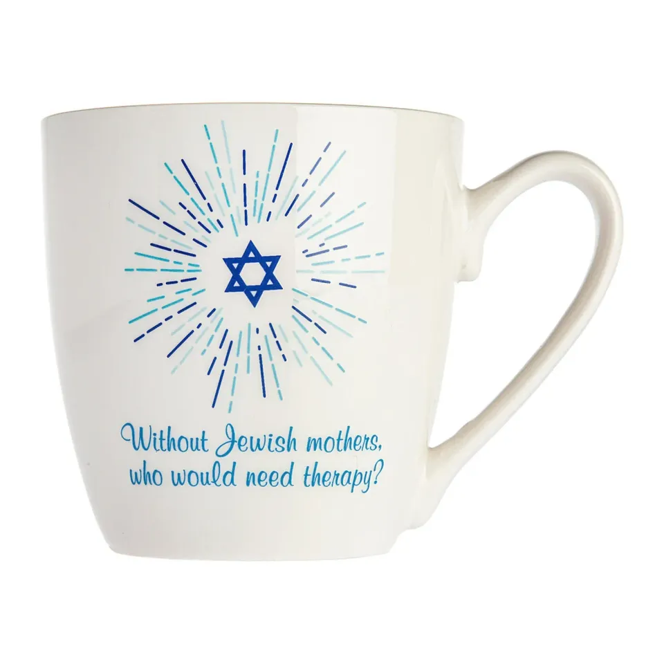 Godinger Jewish Mother Therapy krus hvid 16oz
