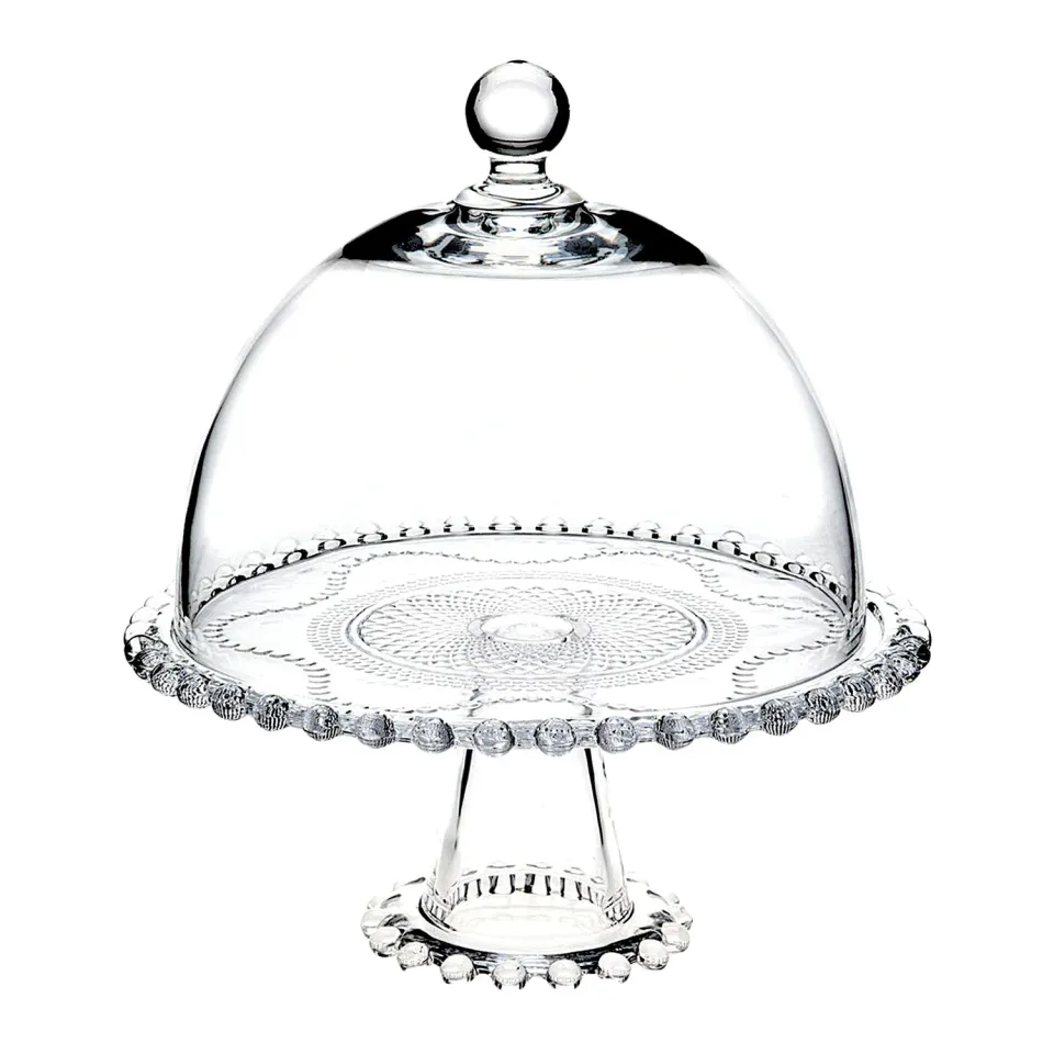 Godinger Chesterfield Wide Cake Dome kageklokke glas