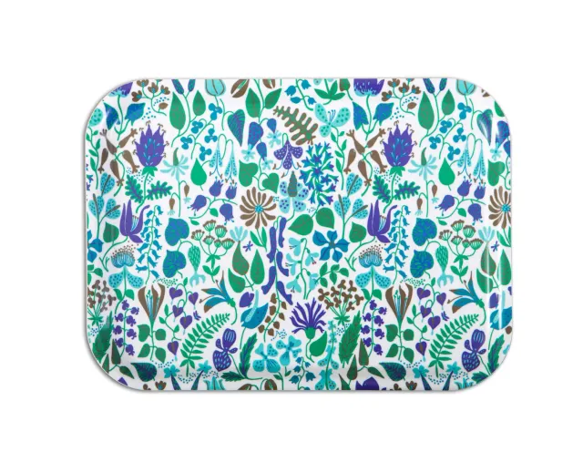 Opto Design Herbarium Turquoise bakke 27x20 cm birkefiner