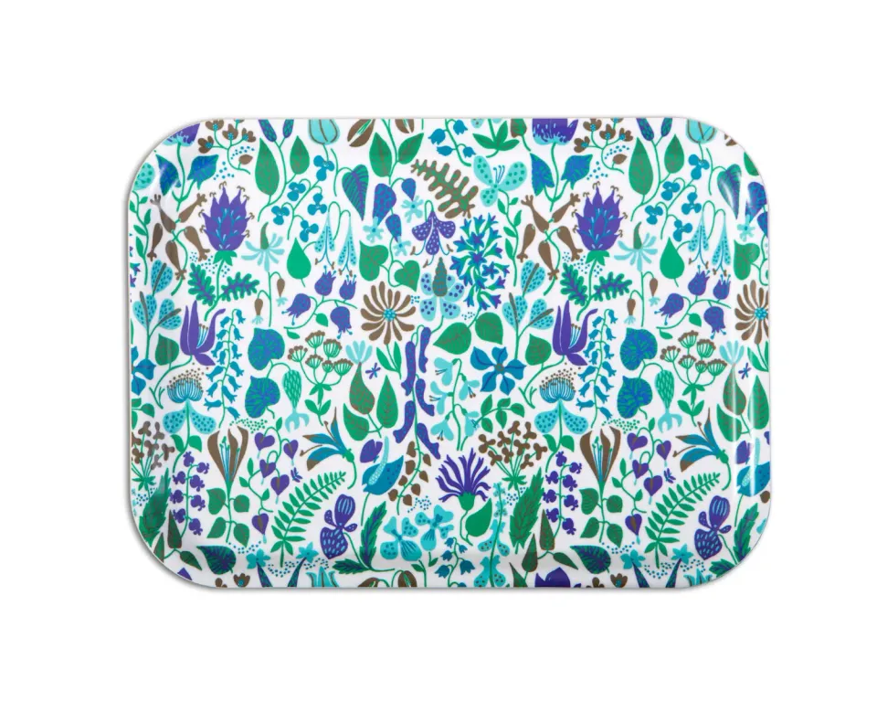 Opto Design Herbarium Turquoise bakke 27x20 cm birkefiner