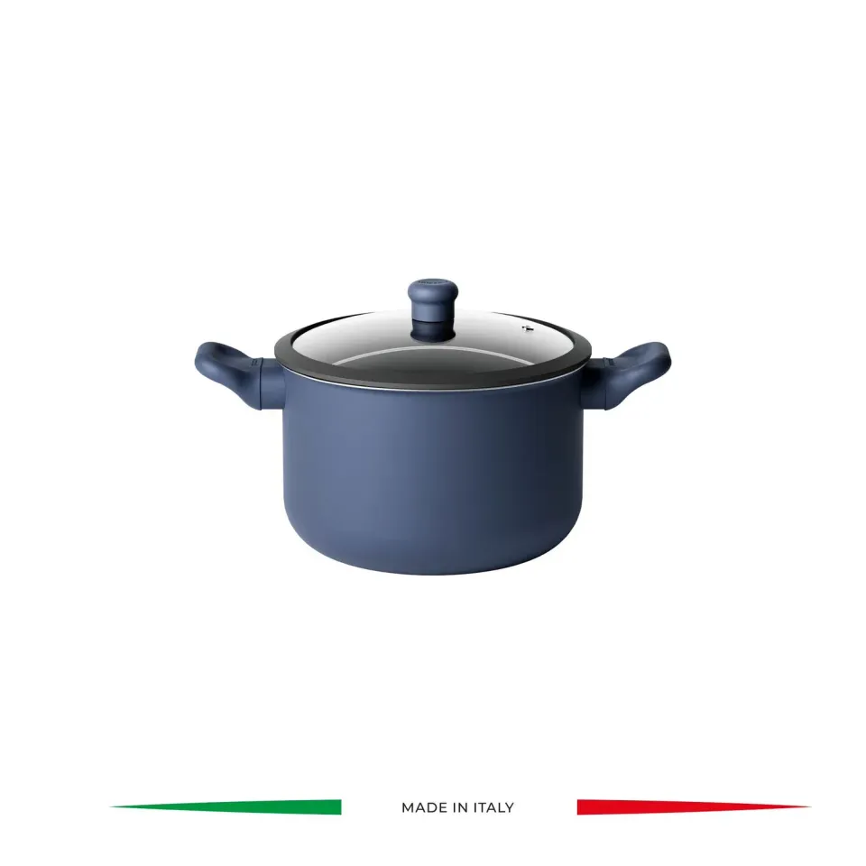 Guzzini Cook&Color gryde med glaslåg induktion