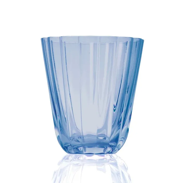 Godinger Genesis Blue Double Old Fashion whiskyglas blå