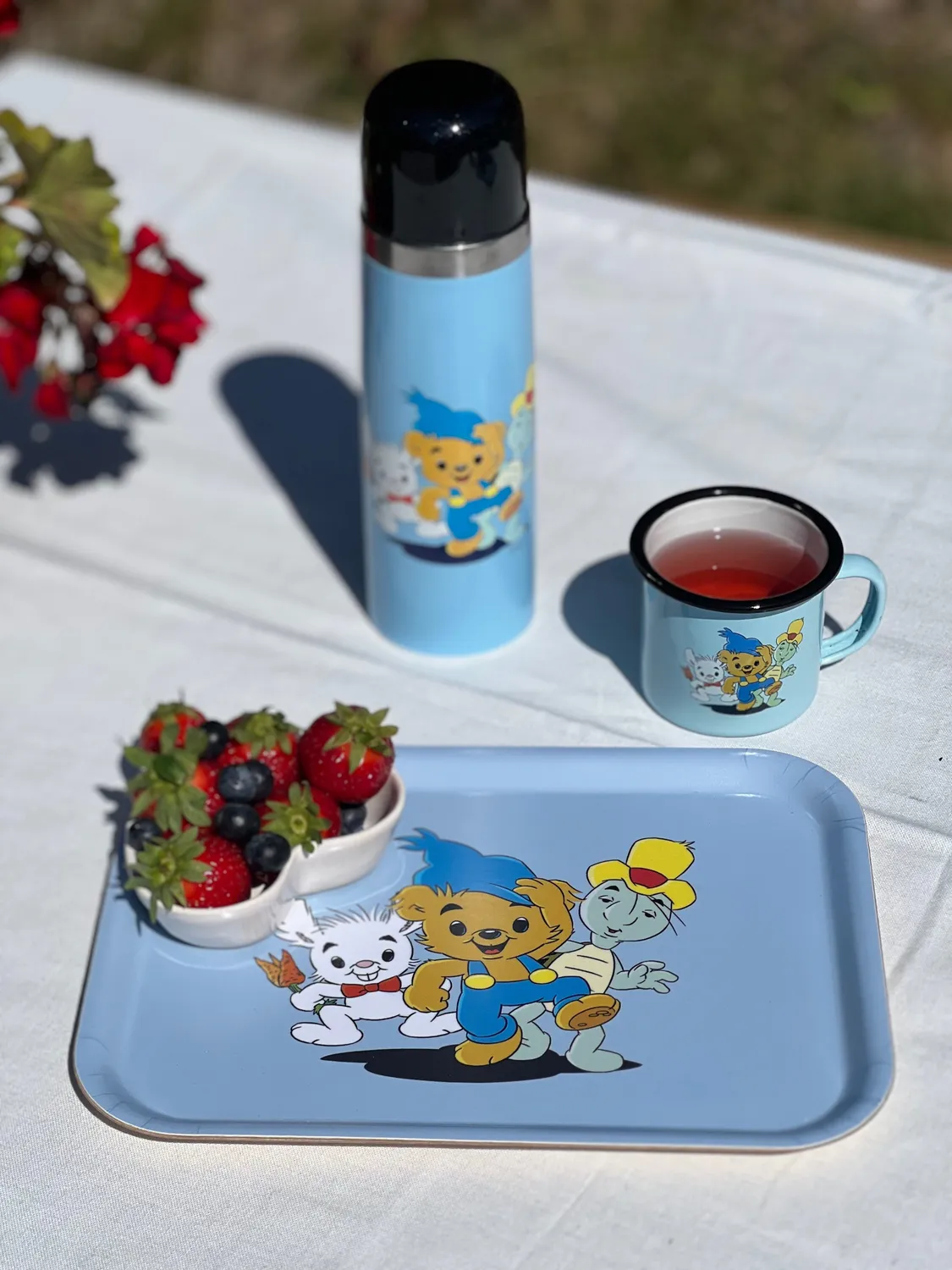 Opto Design Bamse Friends Blue bakke 27x20 blå