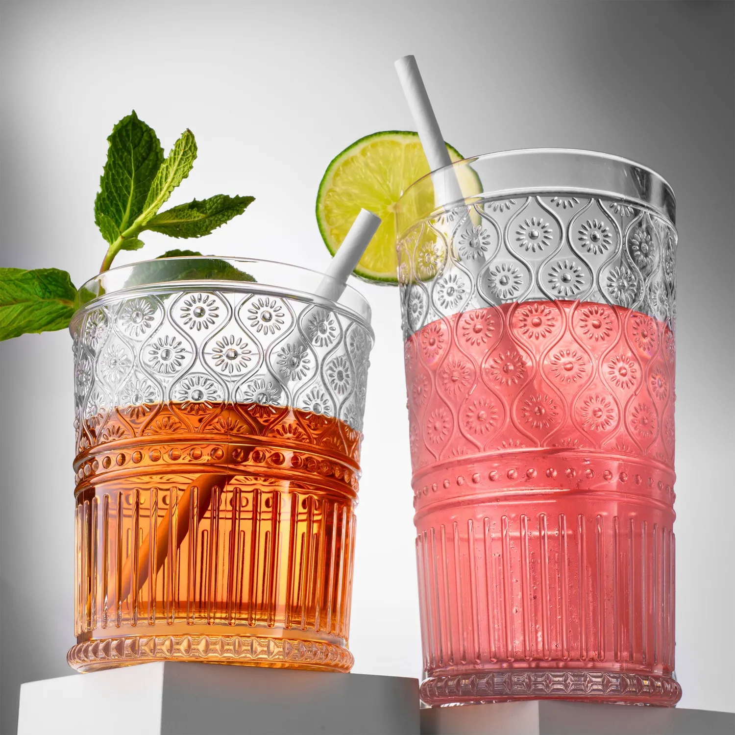 Godinger Claro whiskyglas akryl klar 4 stk 355 ml