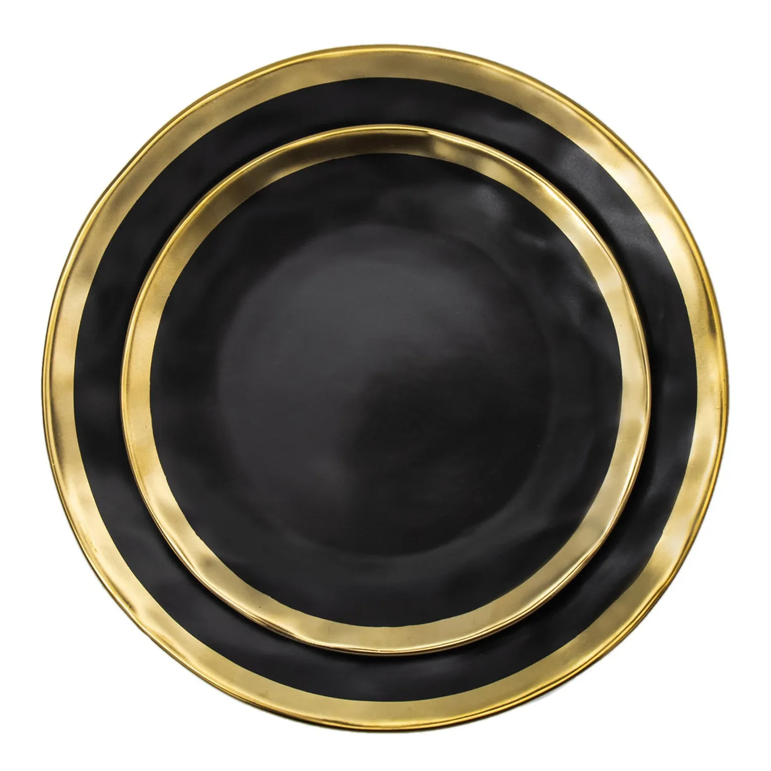 Godinger Golden Onyx middagssæt 4 dele sort guld