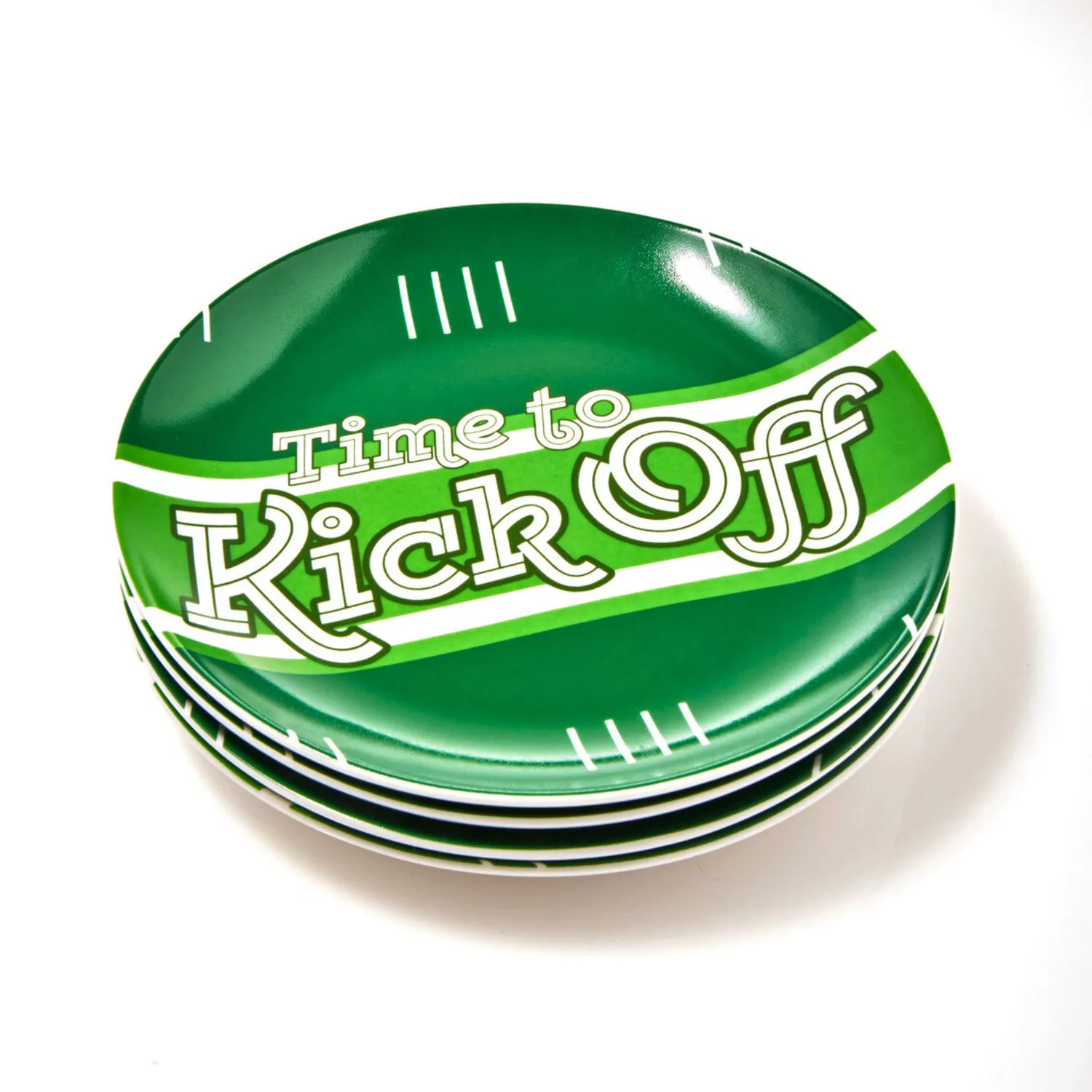 Godinger League Football forrettallerken 4 stk porcelæn