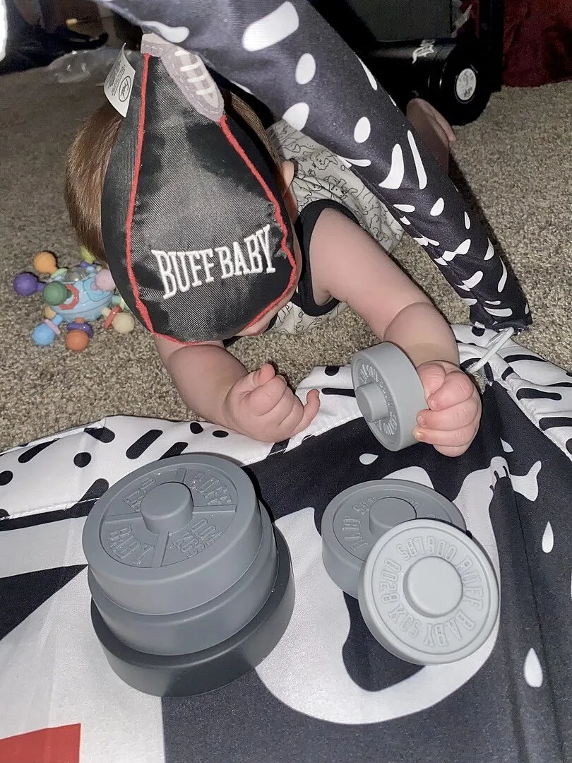 Fred Buff Baby Weight Plate Stacker stablelegetøj 6 dele