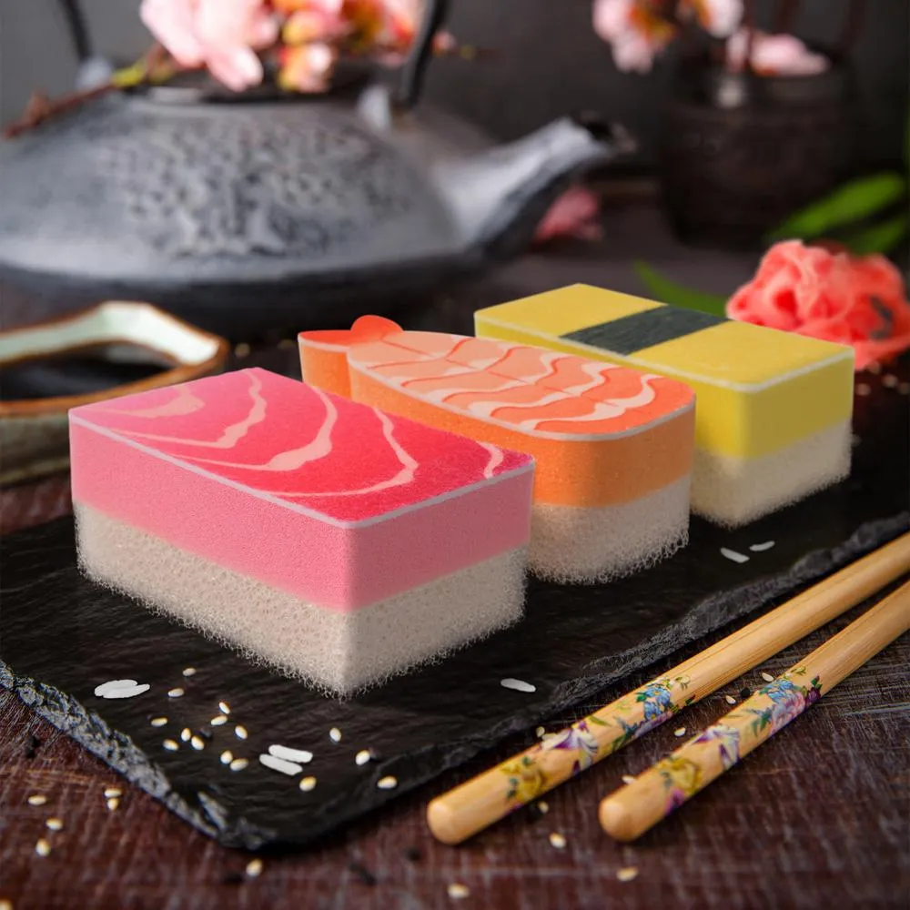 Fred Washabi køkkensvamp sushi 3 stk